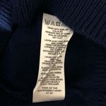 ASOS  Petite Womens Sweater Crew Neck Knit Navy Blue Gray Size 1 Photo 4