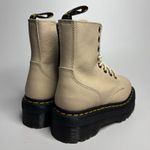 Dr. Martens  Jadon III Leather Platform Combat Boots in Vintage Taupe Pisa Photo 2