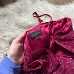 Majorelle  Nyx Dress In Hot Pink Sequin Photo 5