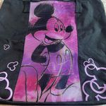 Disney Official Mickey Mouse Black Purple Pink Mesh Panel Shoulder Tote Bag Photo 1