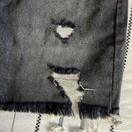 Free People nwt // relaxed & destroyed denim skirt Photo 96