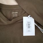 Frame  Cotton Crewneck Top - Rich Military MSRP $128. Size L  Photo 12