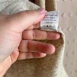 Tuckernuck  Long Sleeve Linen Blend Oversized Polo‎ Sweater Sz L/XL Tan Photo 4