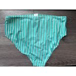 Kona Sol High Waist Swimsuit Bottoms Striped Bikini Bottom Plus Size 16W/18W Photo 1