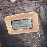 Furla  Suede Bag with Braided Handles RARE Photo 7