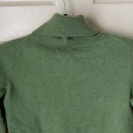 Charter Club  Olive Green Crop Cashmere Pullover Top Small Fall Photo 3
