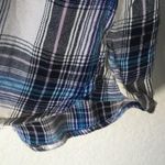 Mossimo Blue Plaid Button Down Shirt L Size L Photo 4