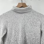 Athleta Women M Flurry Blizzard Gradient Turtleneck Long Sleeve Black White Photo 2