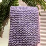 Handmade  Lavender Knit Scarf Photo 4