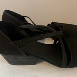 Eileen Fisher  Black Wedge Heels Photo 3
