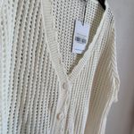 Princess Polly NWT  Cream Beach Day Knit Short Sleeve Eyelet Cardigan Womens 10 Photo 1