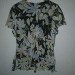 Karin Stevens  16 Short Sleeved V-Neck Luned Ruffle Top Plus Photo 2