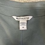 Athleta  Eastbound Blazer Womens 20 Pointe Knit Open Tencel Lyocell Stretch Green Photo 3