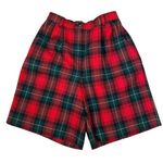Norton Mcnaughton Vintage 90s red tartan plaid wool shorts punk grunge Photo 0