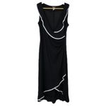 Taboo Vintage 90s  Black & White Ruffle Cocktail Dress Photo 2