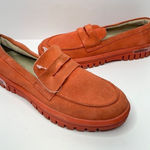 Blondo  Loafers Womens Size 5.5 Orange Suede Leather Waterproof Slip On Casual Photo 0