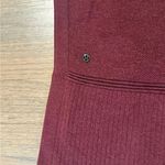 Lululemon Call Me Cozy Wrap in the Color Heathered Deep Rouge- One Size Photo 7