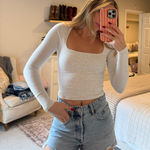 ZARA  High-Rise Jean Shorts Photo 0