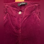White House | Black Market ‎ Slim Leg Corduroy Pants Size 0 in Burgundy Plum Wine Photo 8