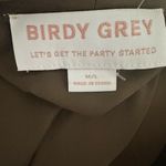 Birdy Grey KENNY RUFFLE SHINY SATIN OLIVE GREEN WRAP AROUND ROBE M L Photo 9