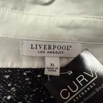 Liverpool Black & White Long Sleeve Two-Fer Collared Sweater - Size XL Photo 3