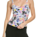 Free People Movement Blue Never Better Floral Print Yellow Size M Photo 0