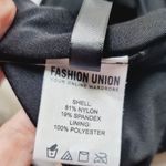 Fashion Union  Swimwear Halter Triangle Bikini Top Black XS NEW Photo 3