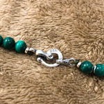 URARTU Green Malachite and Red
Carnelian Sterling Silver Beaded Necklace Photo 5