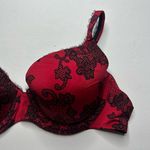 Soma Red and Black Lace lined Mimi Bra 38C Size undefined Photo 5