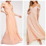 NWT Lulus Make Me Move White Maxi Dress in Blush Size Small Pink Photo 1