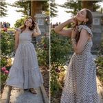 Daughters Of India Women’s Size Small Ruffle Maxi Dress Cottage Core Boho Dress Photo 1