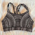 Lululemon  4/S Energy Sports Bra Geometric Black And White Padded EUC Photo 0