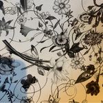 Floral Black and White Women's Bag Photo 6