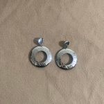11 Honoré Textured Silver Hoops Photo 1