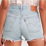 Levi's Levi’s 501 Light Wash Denim Shorts Size 26 Button Fly Distressed Cutout Photo 1
