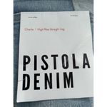 Pistola  Charlie High Rise Straight Leg Two Tone Light Blue Jeans Size 27 Photo 10