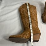 Dingo  Brown Suede Embroidered Heeled Boots Photo 7
