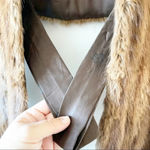 Vintage Mink Fur Stole Cape Capelet Winter Luxury Wrap Pockets Brown Size undefined Photo 10