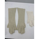 Lot Of 2 VTG Cotton Women's Fashion Gloves Kay Hansen Washable Long Short Photo 4