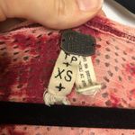 Free People  Pink Tie Dye Eyelet Short Sleeve Tee Shirt Womens XS Casual Boho Photo 4