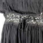 No Boundaries NWT Black Maxi Dress with Crochet Detailing - Summer Goth Style - Size XL Photo 5