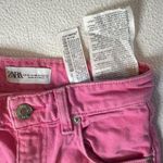 ZARA  Wide Leg Solid Color Pink Pants Photo 6