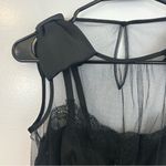 Rodarte Lace/Chiffon Tulle Black Mini Dress / Bows Size Small Photo 4