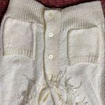 80s VINTAGE WESTERN CREAM KNIT FRINGE CARDIGAN SWEATER COWGIRL BOHO CHIC White Size M Photo 5