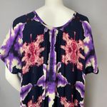 Handmade Muumuu Dress Women Maxi Abstract‎ Design Short Sleeve Tie Dye Trippy Size undefined Photo 4