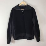 Lululemon Women’s Black Stand Out Sherpa 1/2 Zip Size 12 Photo 2