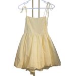 New Mable Butter Yellow spaghetti strap Bubble Mini Dress
party dress vacation Photo 1