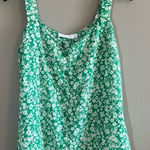 Lush Clothing ✨ Lush Women’s Green White Floral Tank Top Large Photo 0