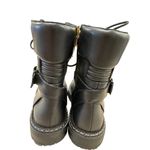 Vince Camuto Womens Black Leather Combat Boots 6.5M SKU 7185 Photo 6