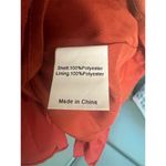 Allegra K  Women's Red Ruffle Hem Smocked Chiffon Dress Size S Photo 3